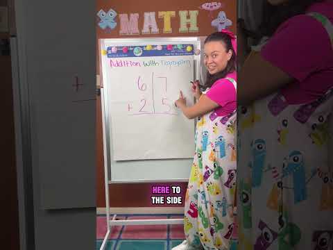 Addition with regrouping #mathlessons #addition #elementarymath