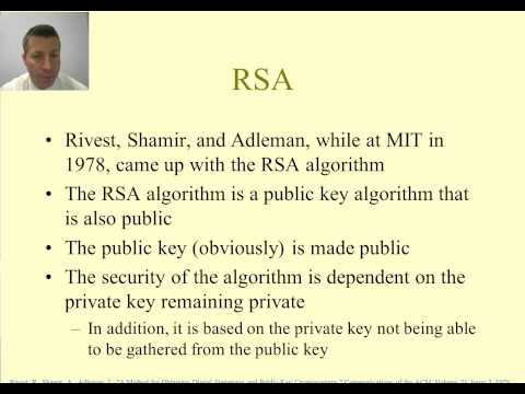 Computer and Network Security - Asymmetric Encryption