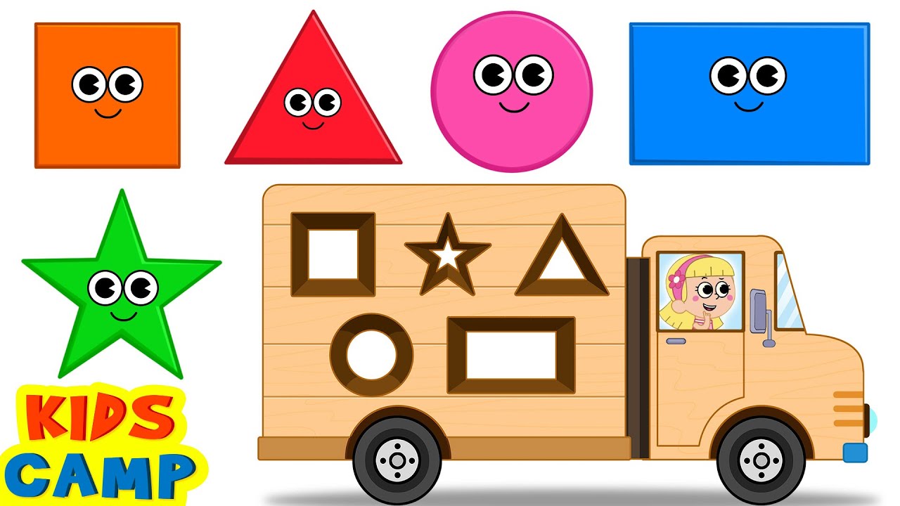 Top Toddler Learning Videos: Colors & Shapes with Wooden Truck 🚚