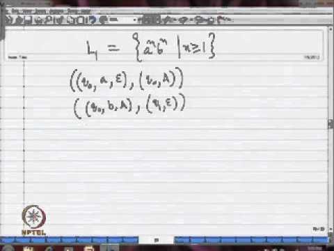 Mod-10 Lec-01 Pushdown Automata