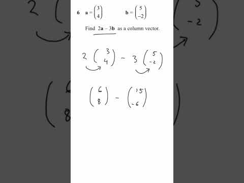 GCSE Maths Column Vectors