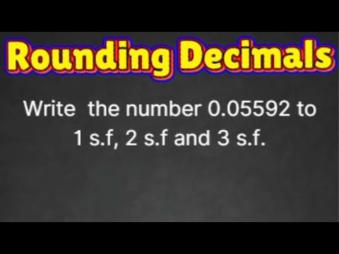 Rounding Decimals to Significant Figures #education #educationalvideo #maths #mathvideos #decimals