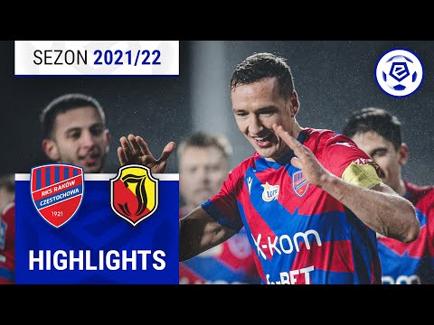 Raków Częstochowa - Jagiellonia Białystok 5:0 | SKRÓT | Ekstraklasa 2021/22 | 19. Kolejka