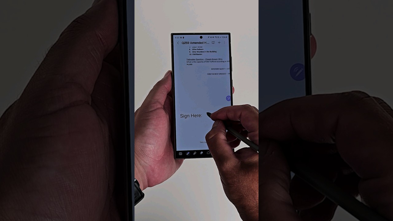 Sign PDFs Easily with S Pen on Galaxy S24 Ultra ✍️