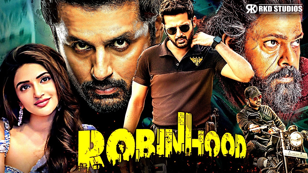 Robinhood South Hindi Dubbed Action Comedy Movie | Nithiin's Latest Movies | Sreeleela