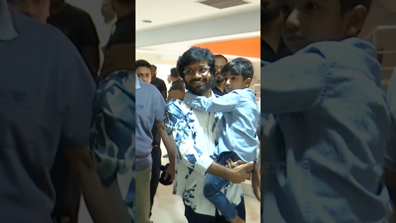 Director #AnilRavipudi With Son & Family at Bhramaramba Theatre Watch #Sankranthikivasthunam Movie