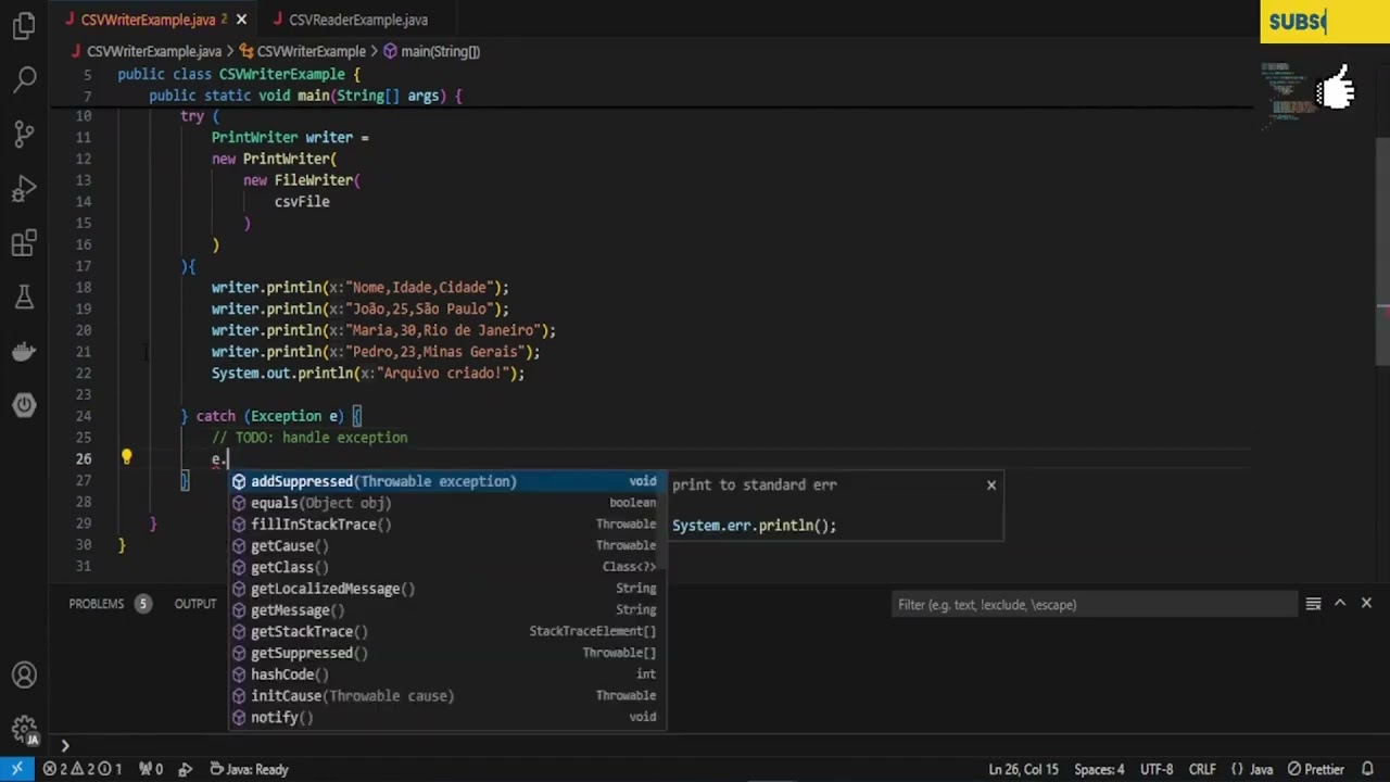 Ler e Escrever Arquivos CSV em Java 📄