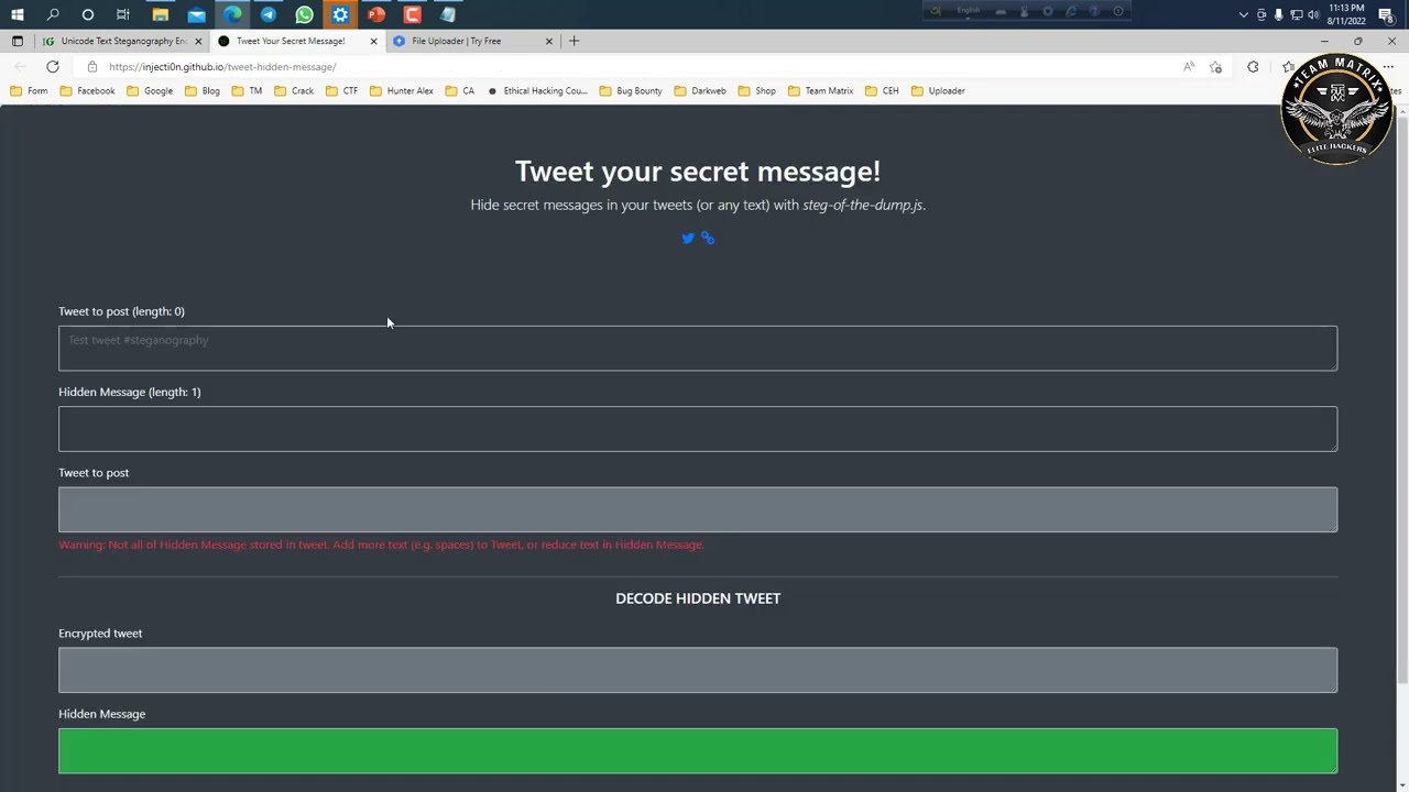 Text Steganography in Bangla | Part 2: How to Hide Data & Messages in Text π©