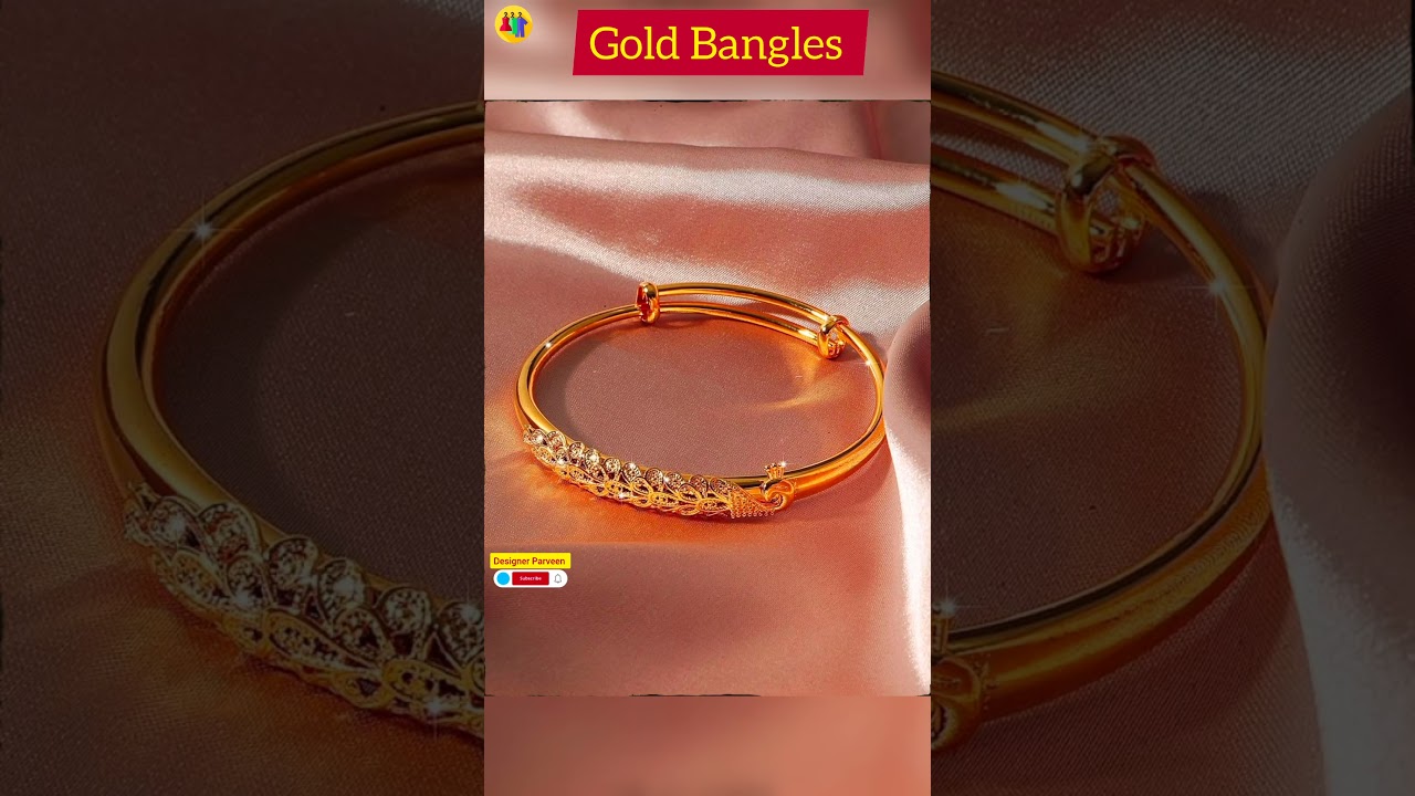 Trendy Lightweight Gold Bangles for Daily Wear 💛