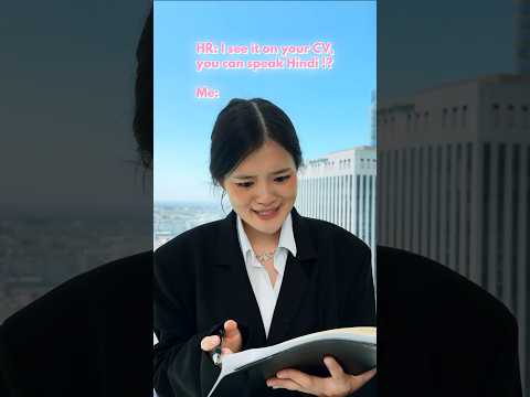 POV: you lied in your CV that you speak Hindi🤣 #kikakim