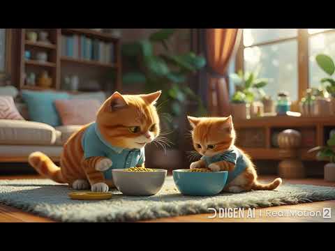 🐾 From Hardship to Happiness ❤️ – The Heartwarming Story of the Orange Cat & Her Kitten