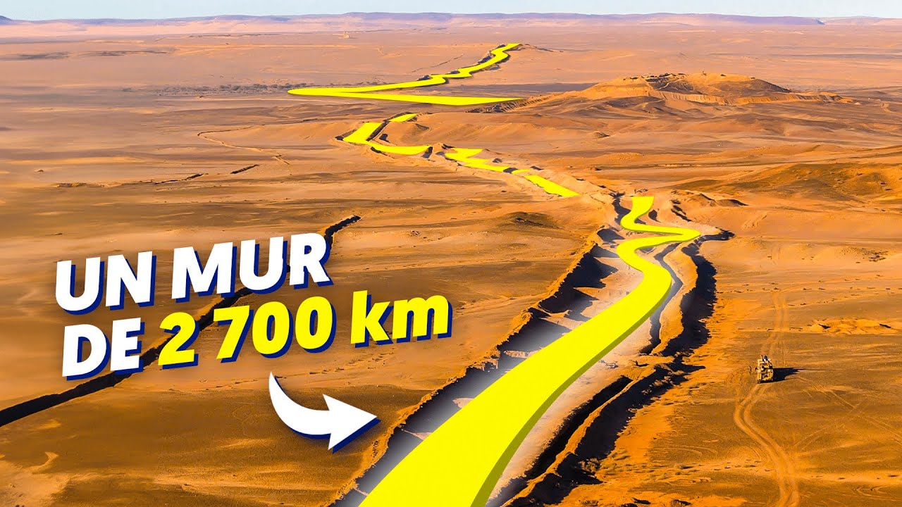 Maroc construit un immense mur de sable dans le Sahara 🏜️