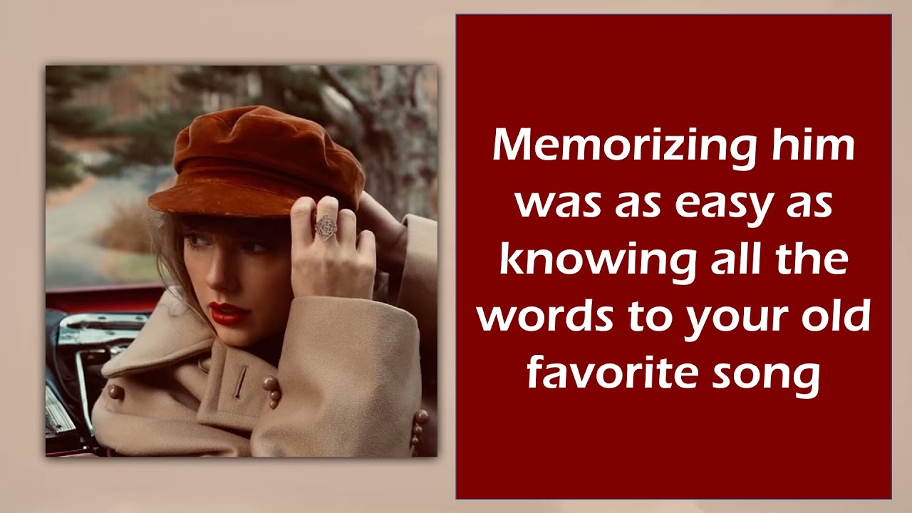 Taylor Swift - 'Red' (Taylor’s Version) Lyrics | Experience the Passion 🎶