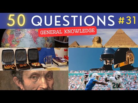 The General Knowledge Quiz #31 ¦ 50 Trivia Questions - Pub Quiz