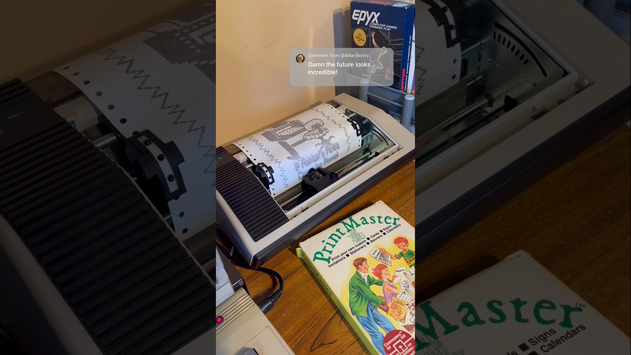 Journey Back to the 80s: Commodore 64, PrintMaster & Dot Matrix Printer 🕹️