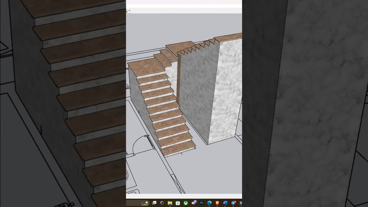 Master Advanced Staircase Design in SketchUp π | Step-by-Step Tutorial