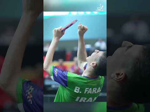 15-year-old Benyamin Faraji (IRI) shocks the table tennis world again!