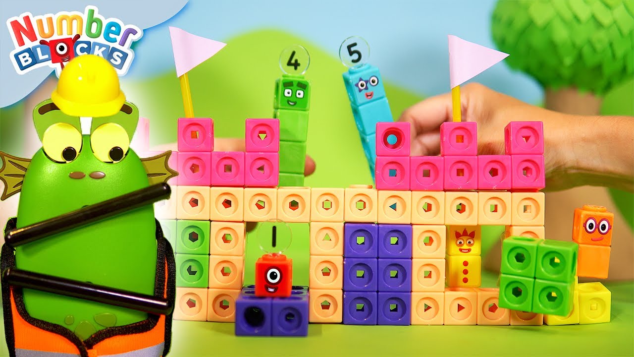 Blockzee Builds a Castle π° Comparing Numbers | Colourful Maths and Toy Play for Kids | Numberblocks