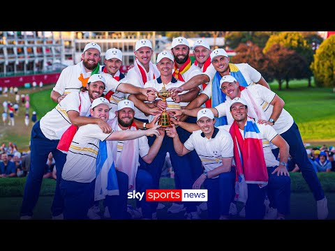 Team Europe win Ryder Cup away in New York | Team reactions to success