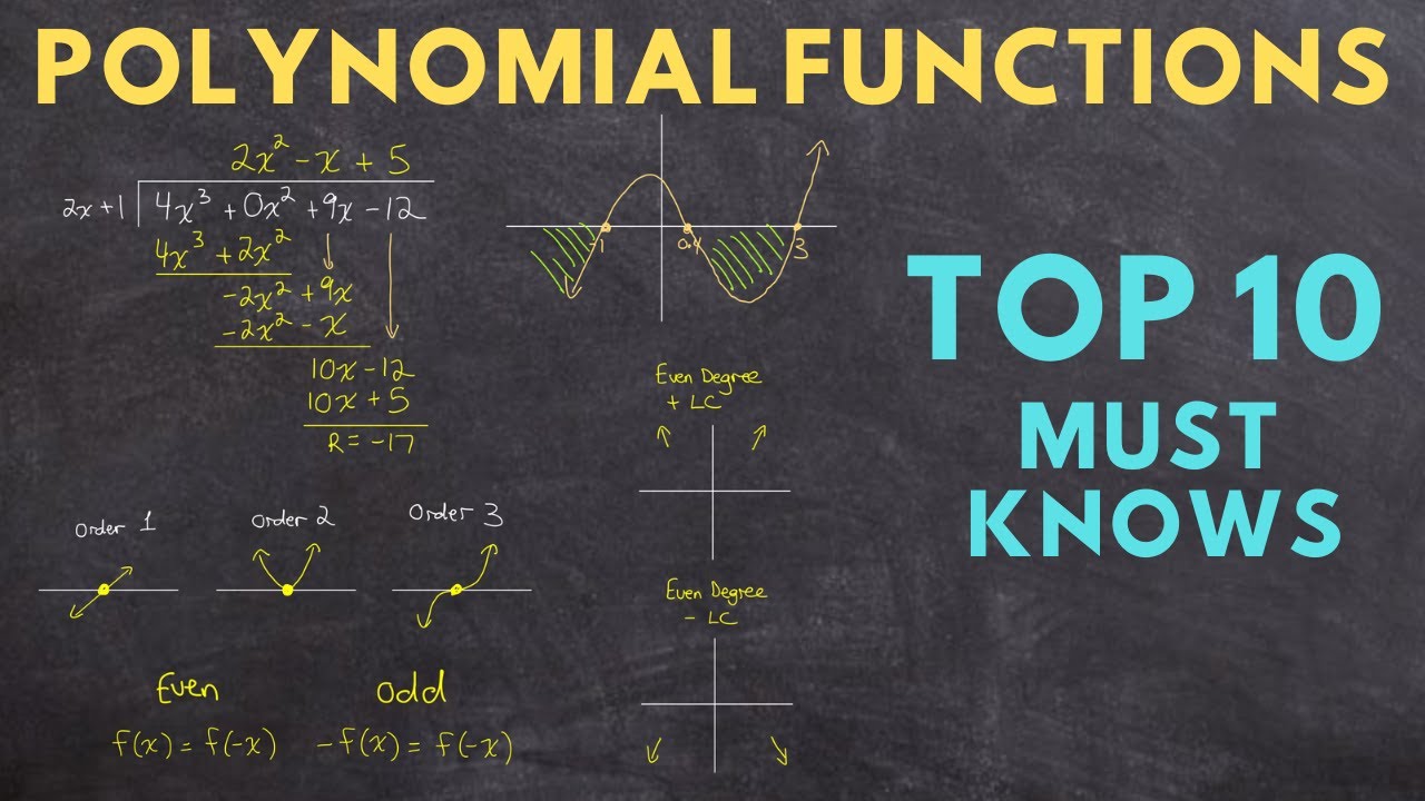 Polynomial Functions: Top 10 Essential Concepts and Properties