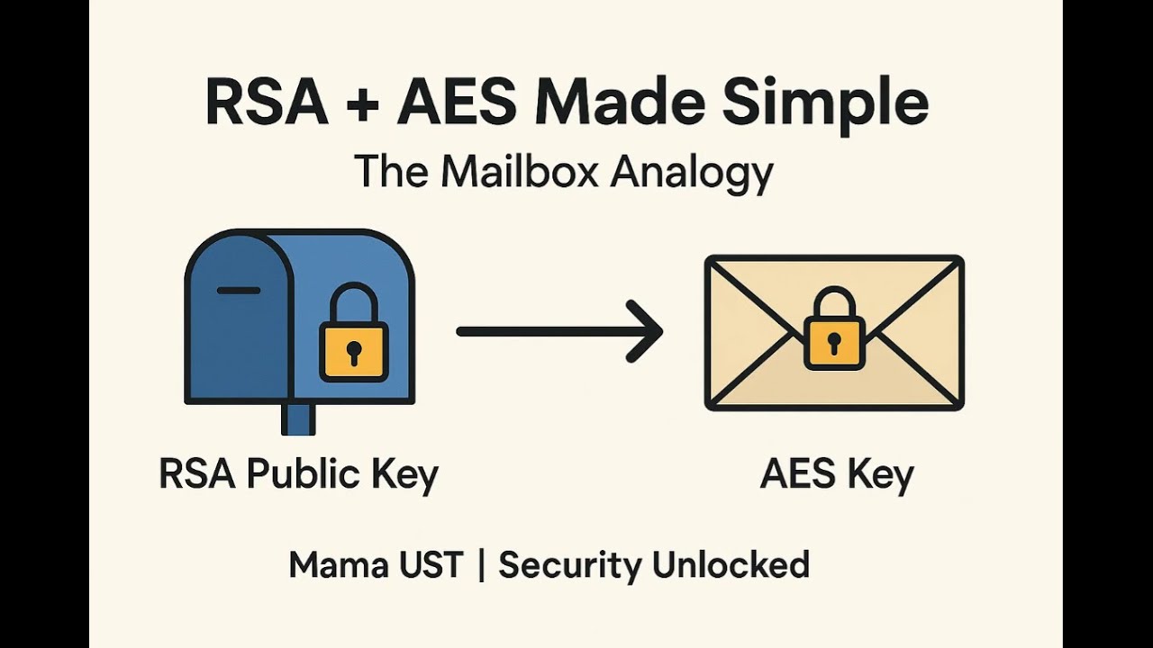 RSA + AES Hybrid Encryption Explained Simply 🔐 | Easy Mailbox Analogy for Beginners