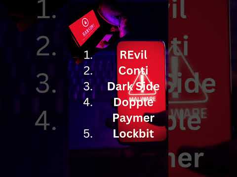 🔐🔑Top 5📢Ransomware 🗞Gangs💰💰 #cryptography #viral #youtubeshorts #reels #cryptology #cryptanalysis