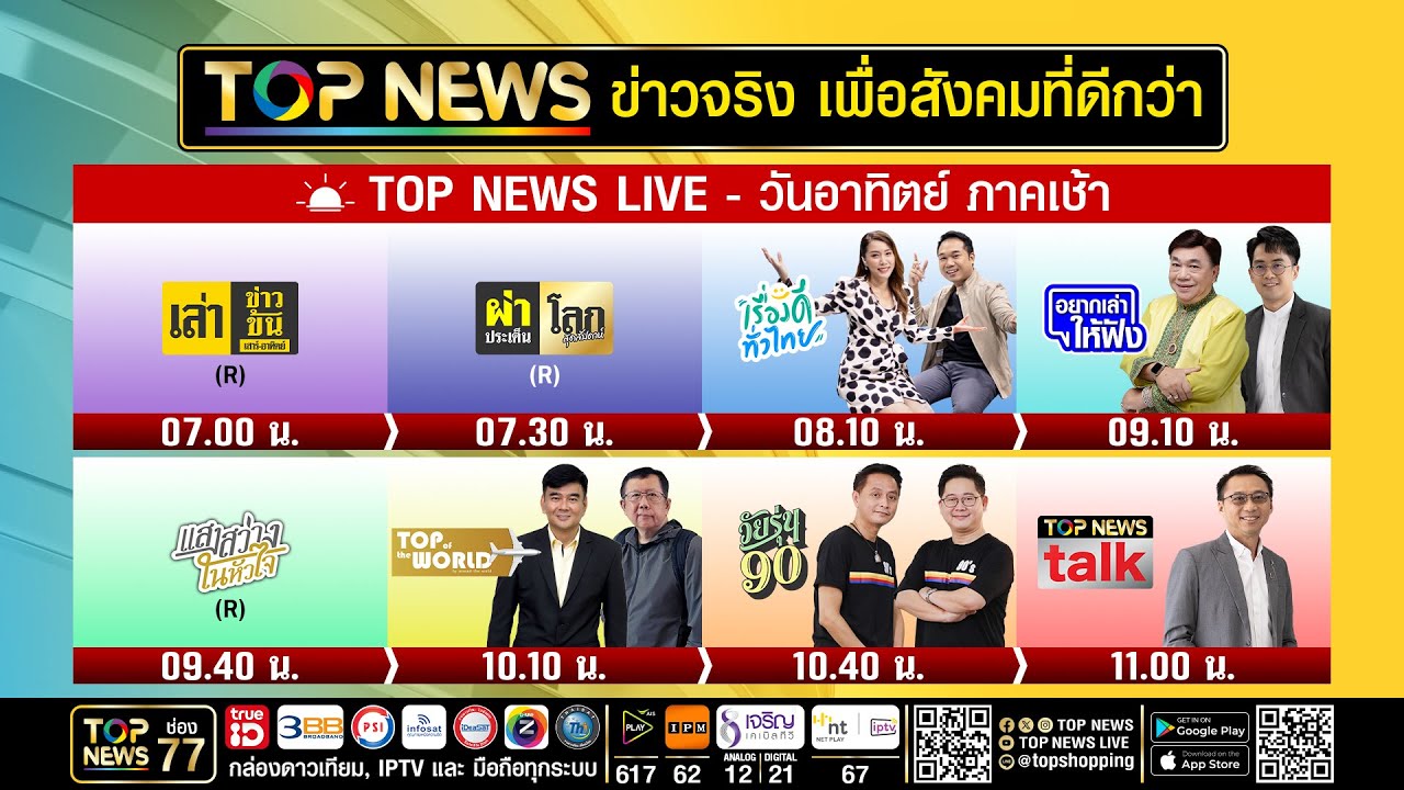 Live ภาคเช้า | 12 เมษายน 2569 | FULL | TOP NEWS