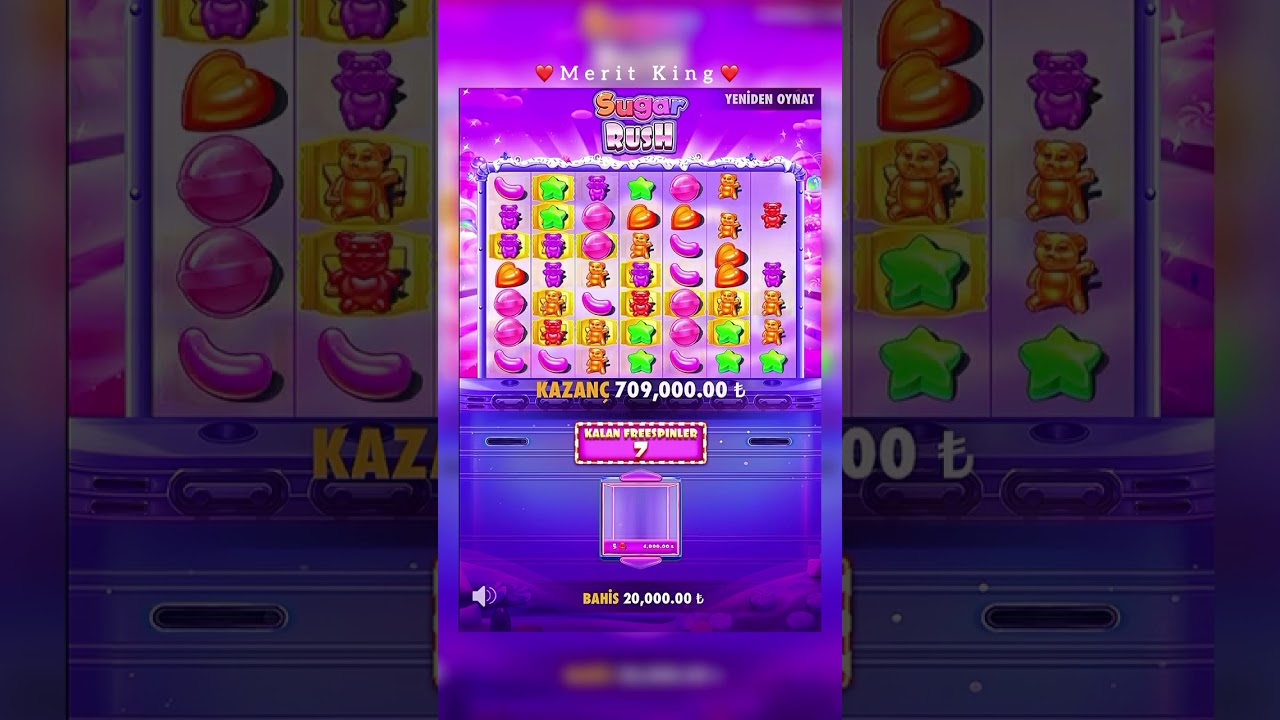 🎰 Büyük Kazanç! Sugar Rush Slot'ta MaxWin Heyecanı Yaşayın! 🔱