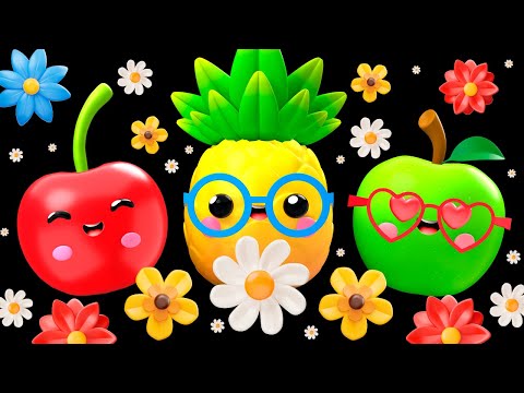Baby Fruit Dancing - WELCOME SPRING! ๐ผ๐ผ๐ผ Sensory Video ๐๐๐น๐ท