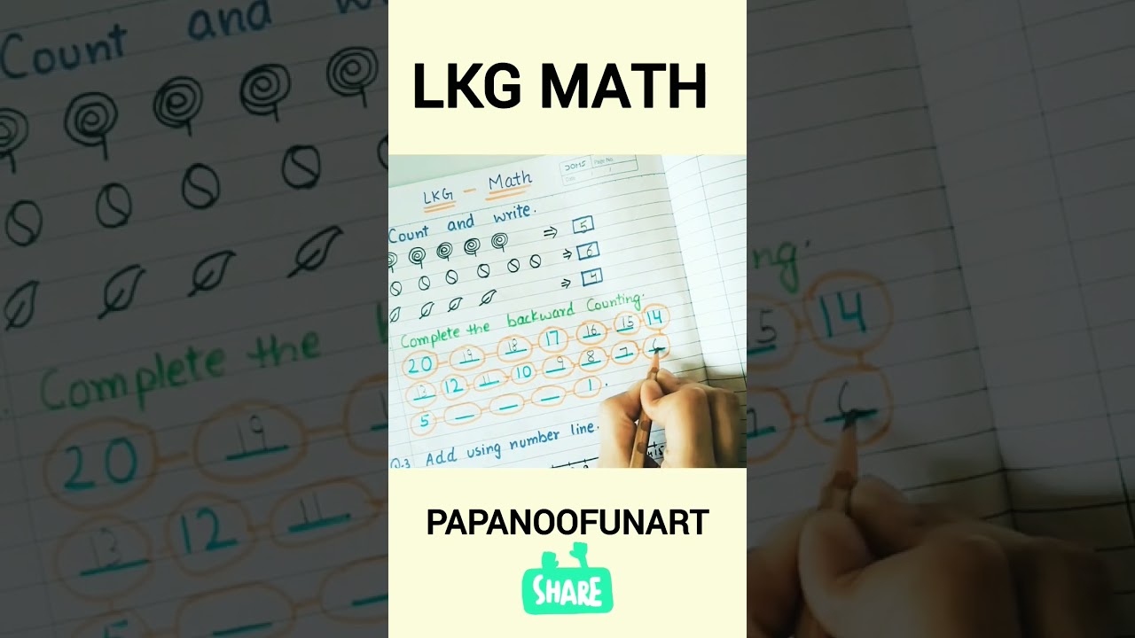 Engaging LKG Math Worksheets for Kids 🧮 | Fun & Educational Practice