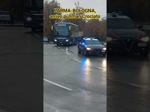 Parma-Bologna, arrivo pullman Crociato