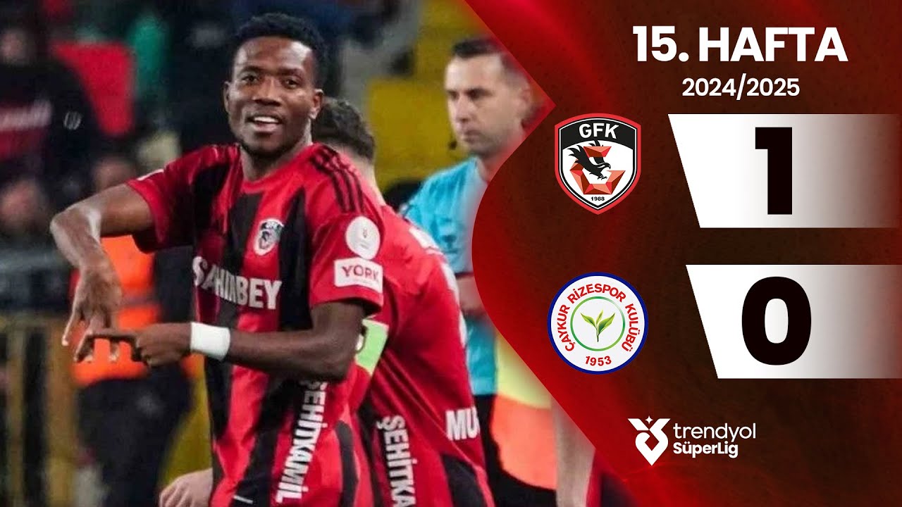 Gaziantep FK Beats Çaykur Rizespor 1-0 🏆