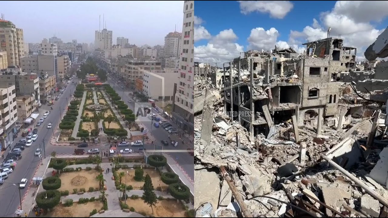 Gaza City: A Visual Journey Before and After October 7 🇵🇸