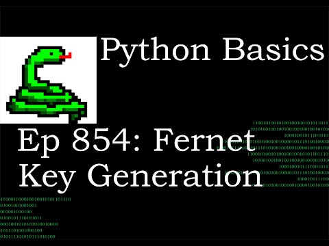 Python Basics Tutorial Cryptography Fernet Key Generation || Data Encryption