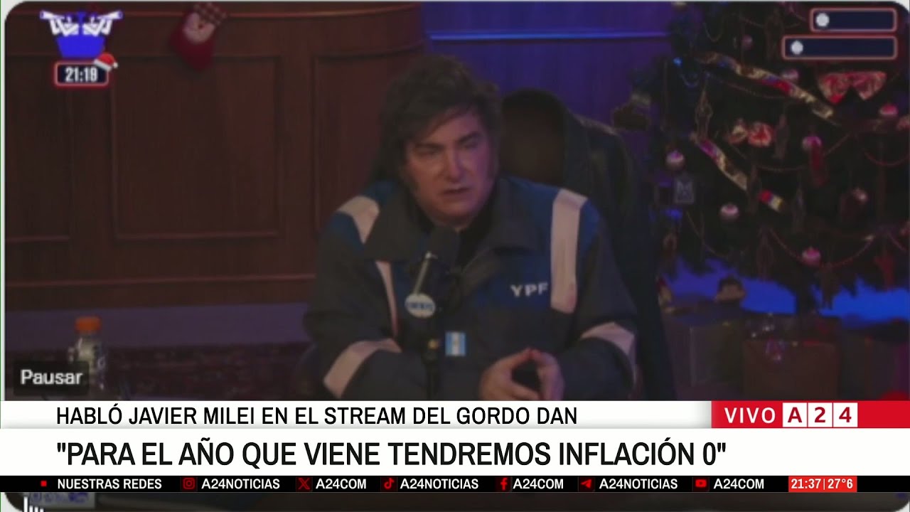 📢 JAVIER MILEI PRONOSTICÓ INFLACIÓN CERO PARA EL 2026