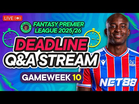 FPL GW10 LIVE DEADLINE STREAM 📸 Transfer Confirmed ✅ | Fantasy Premier League 2025/26