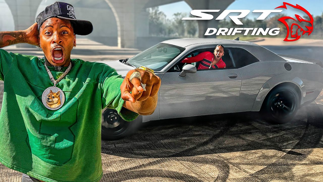 Watch My Girlfriend Jaliyah Master the Dodge Hellcat Redeye! 🚗🔥