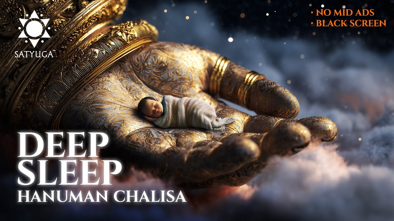 Sleep Peacefully with Soothing Hanuman Chalisa 🕉️ | No Ads & Relaxing Recitation
