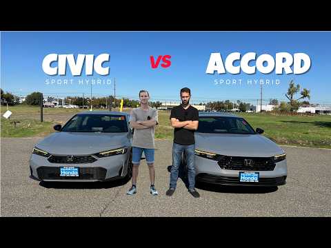 2026 Honda Civic vs Accord Sport Hybrid 🚗