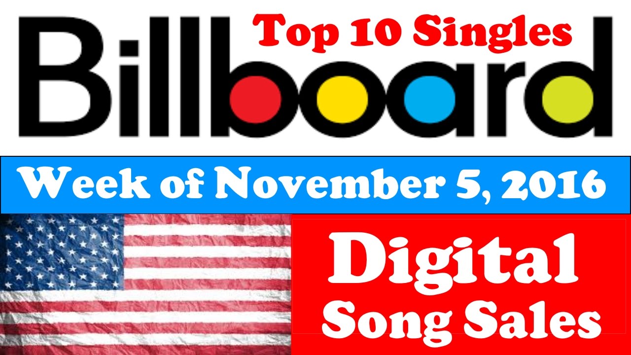 Latest Billboard Digital Song Sales Chart β November 5, 2016 πΆ