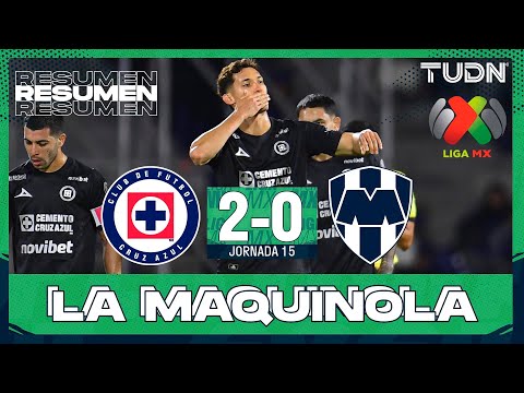 RESUMEN Y GOLES - Cruz Azul vs Monterrey | Liga MX - Jornada 15 Apertura 2025 | TUDN