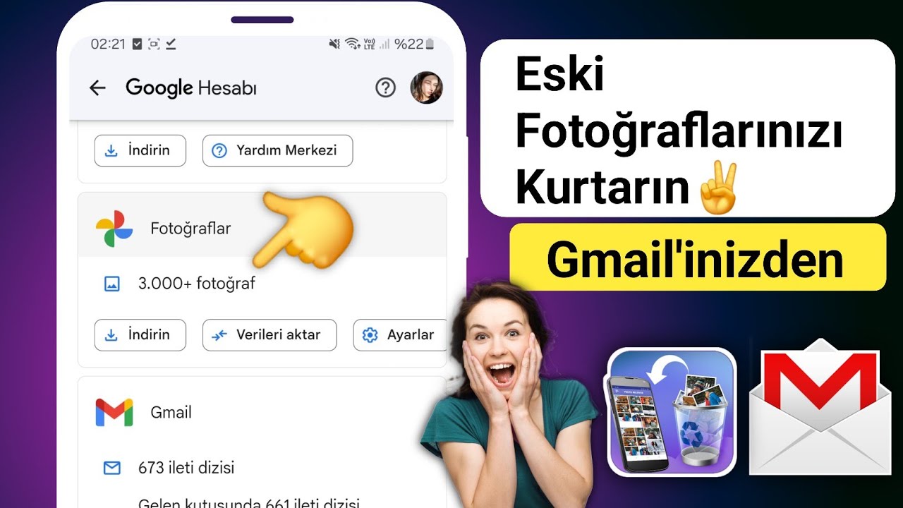 Google Fotoğraflar Galerine Aktarma ve Geri Yükleme