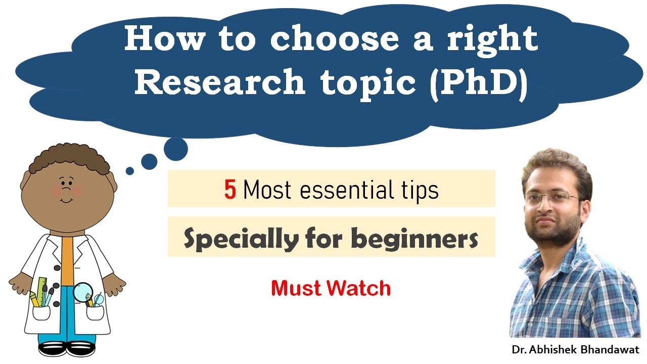 Tips for Choosing a PhD Research Topic 📚
