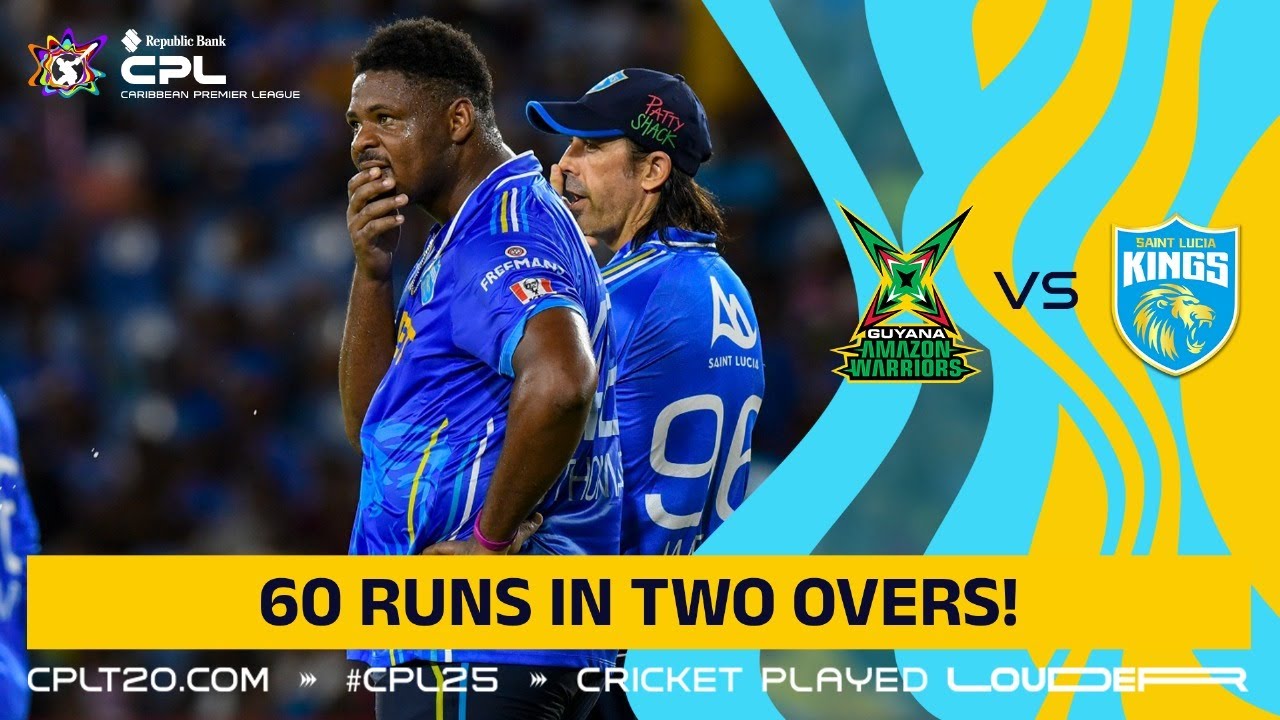 Guyana SMASH 60 Runs in 2 Overs! | CPL 2025 🏏