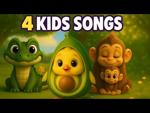 See You Later Alligator 🐊 + 3 More Adorable Songs | Cutest 3D Kids Song Compilation