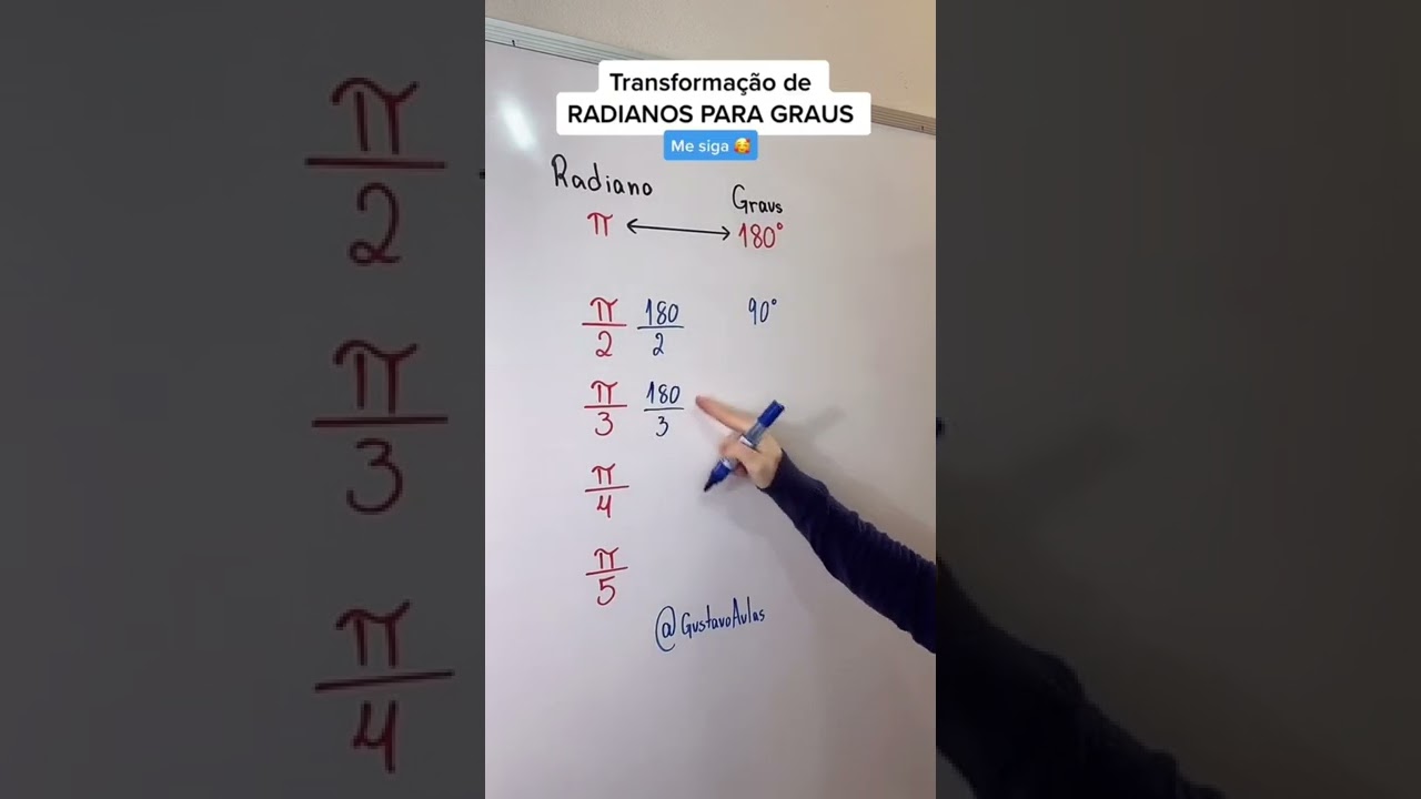 Convertendo Radianos em Graus ✅