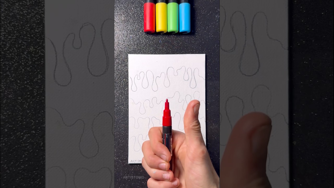 Drip Art with Posca Markers ๐จ