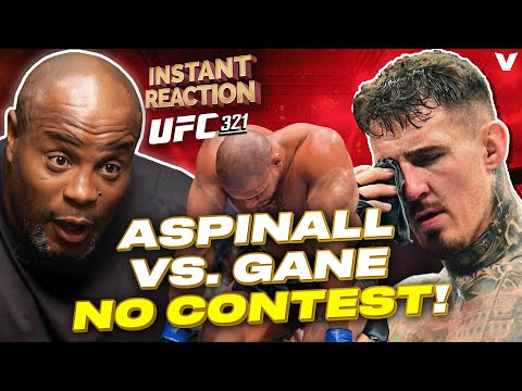 Daniel Cormier REACTS to Tom Aspinall vs. Ciryl Gane CONTROVERSIAL NO CONTEST, eye poke ends fight