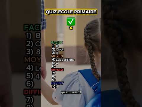 Quizz école primaire // As-tu réussi ? #quizz #culturegenerale #expression