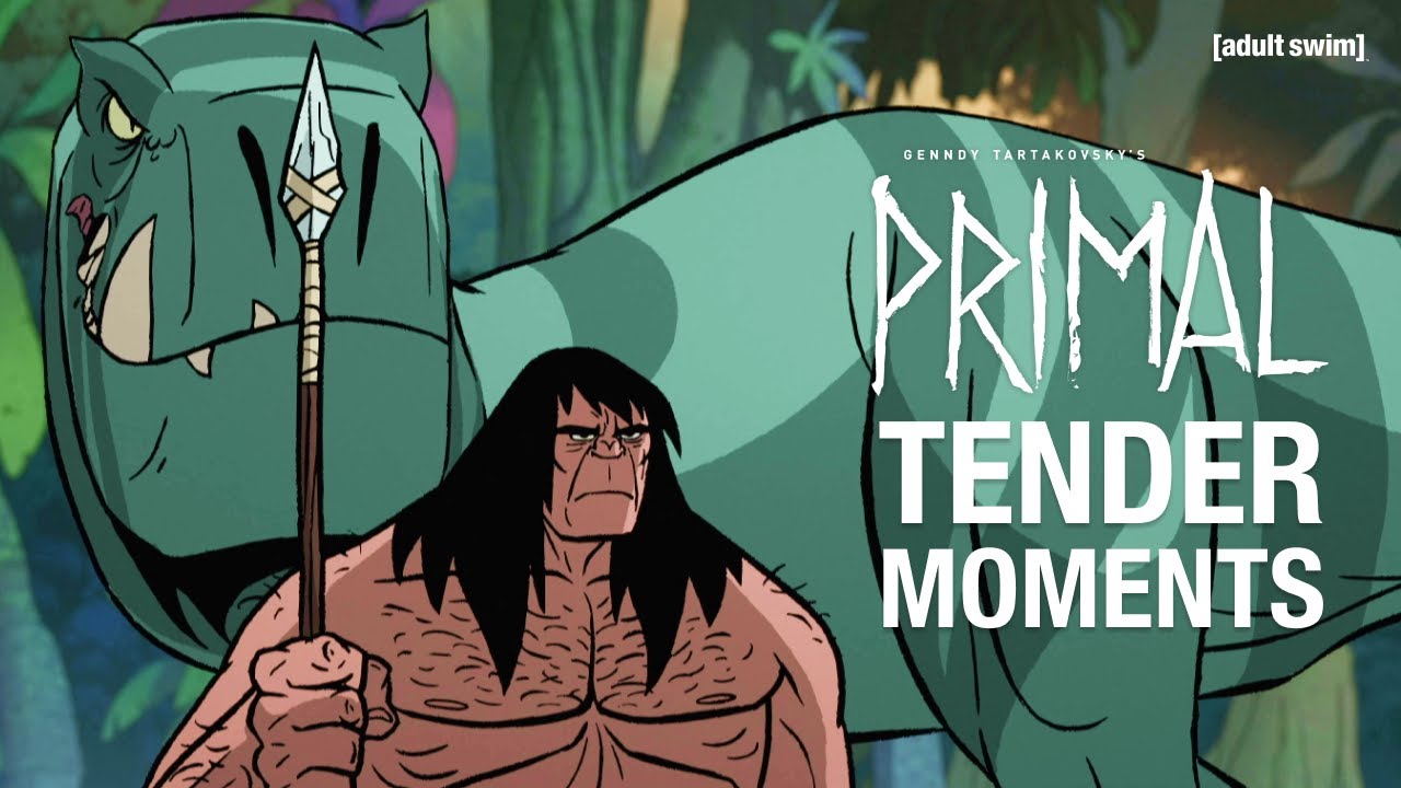 Tender Moments Between Spear and Fang | Genndy Tartakovsky's Primal | Adult Swim